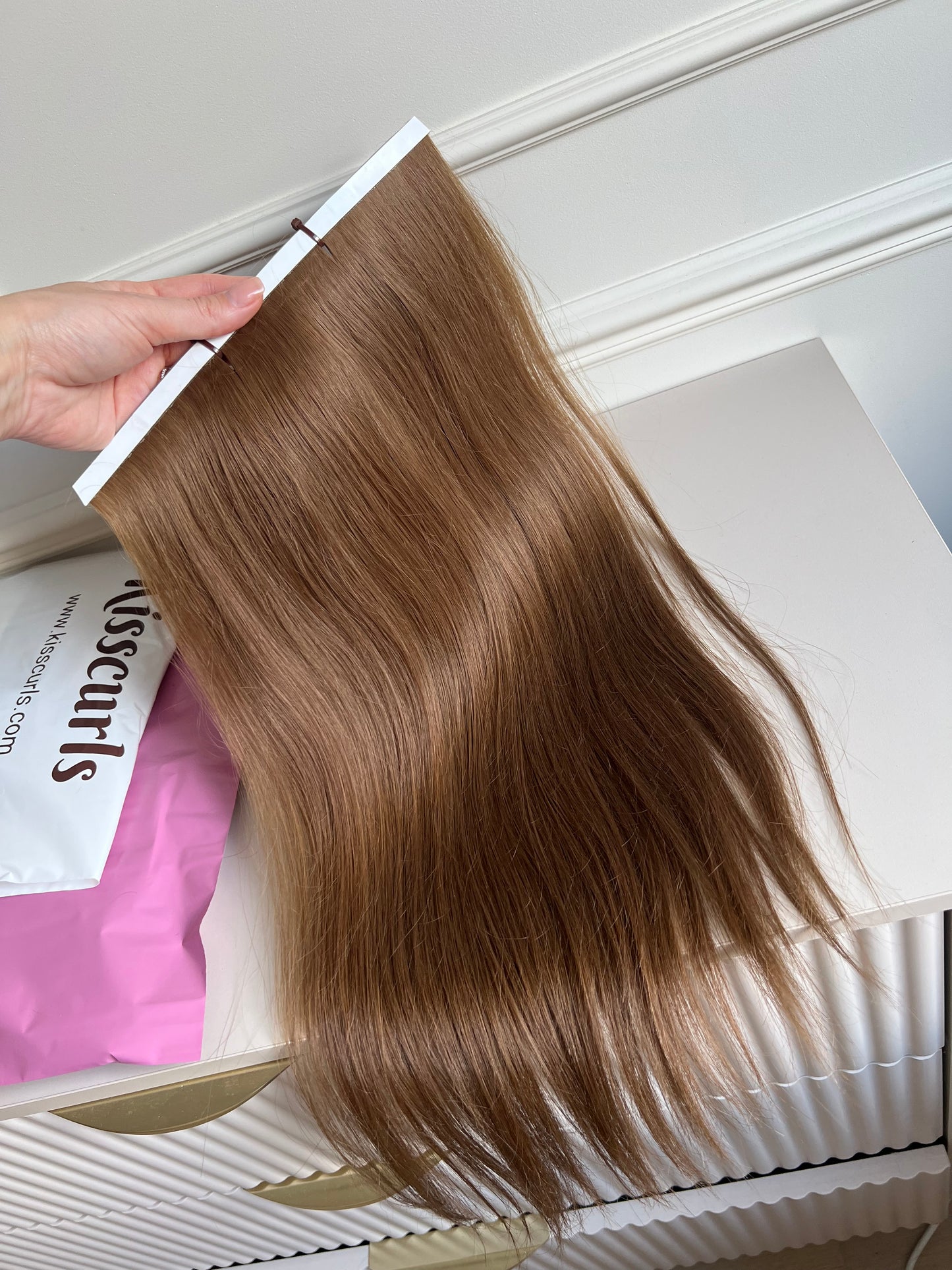 Włosy doczepiane słowiańskie naturalne 90 g 52 cm biotaśmy