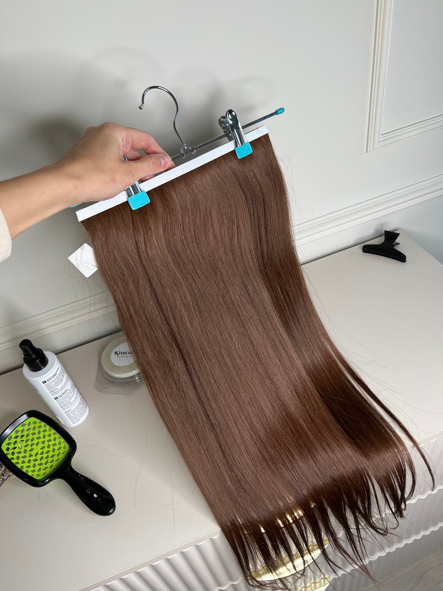 Doczepiane włosy Bio taśma szeroka 70g 67cm włosy Słowiańskie premium ✨ Cięte z jednej głowy