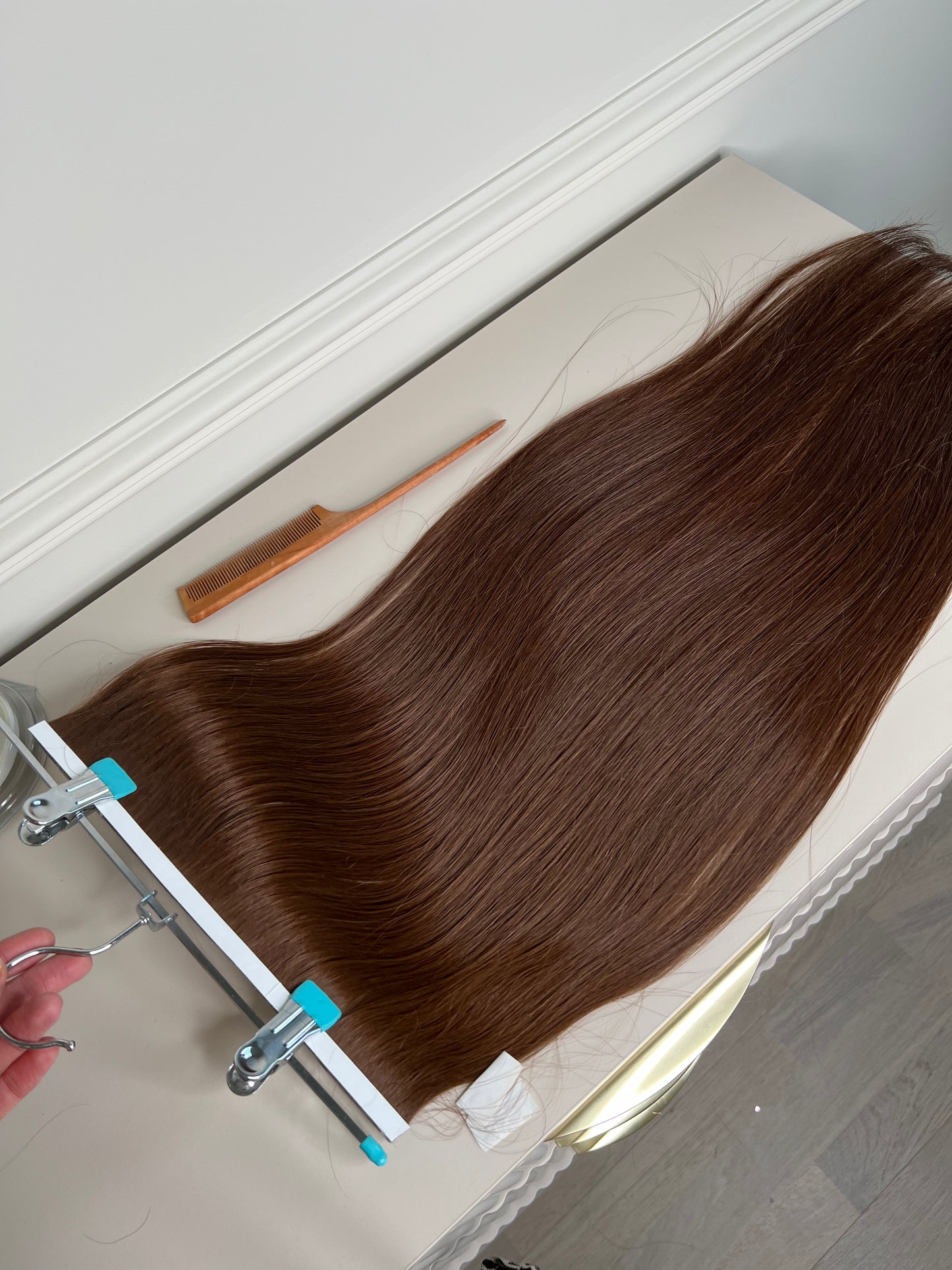 Doczepiane włosy Bio taśma szeroka 70g 67cm włosy Słowiańskie premium ✨ Cięte z jednej głowy