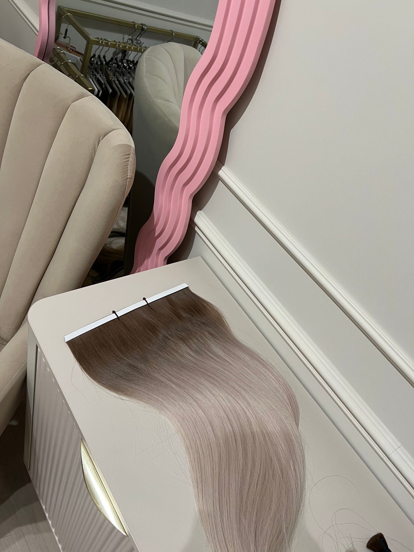 Jasny Blond ombre  Włosy doczepiane - biotaśmy 60 cm 150 g