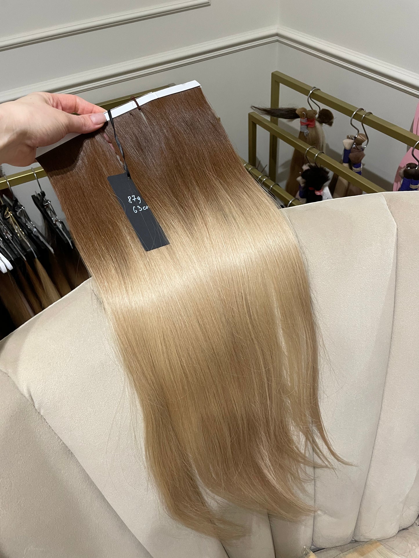 Biotaśmy zestaw 3 szt 87g 63cm Naturalne włosy słowiańskie