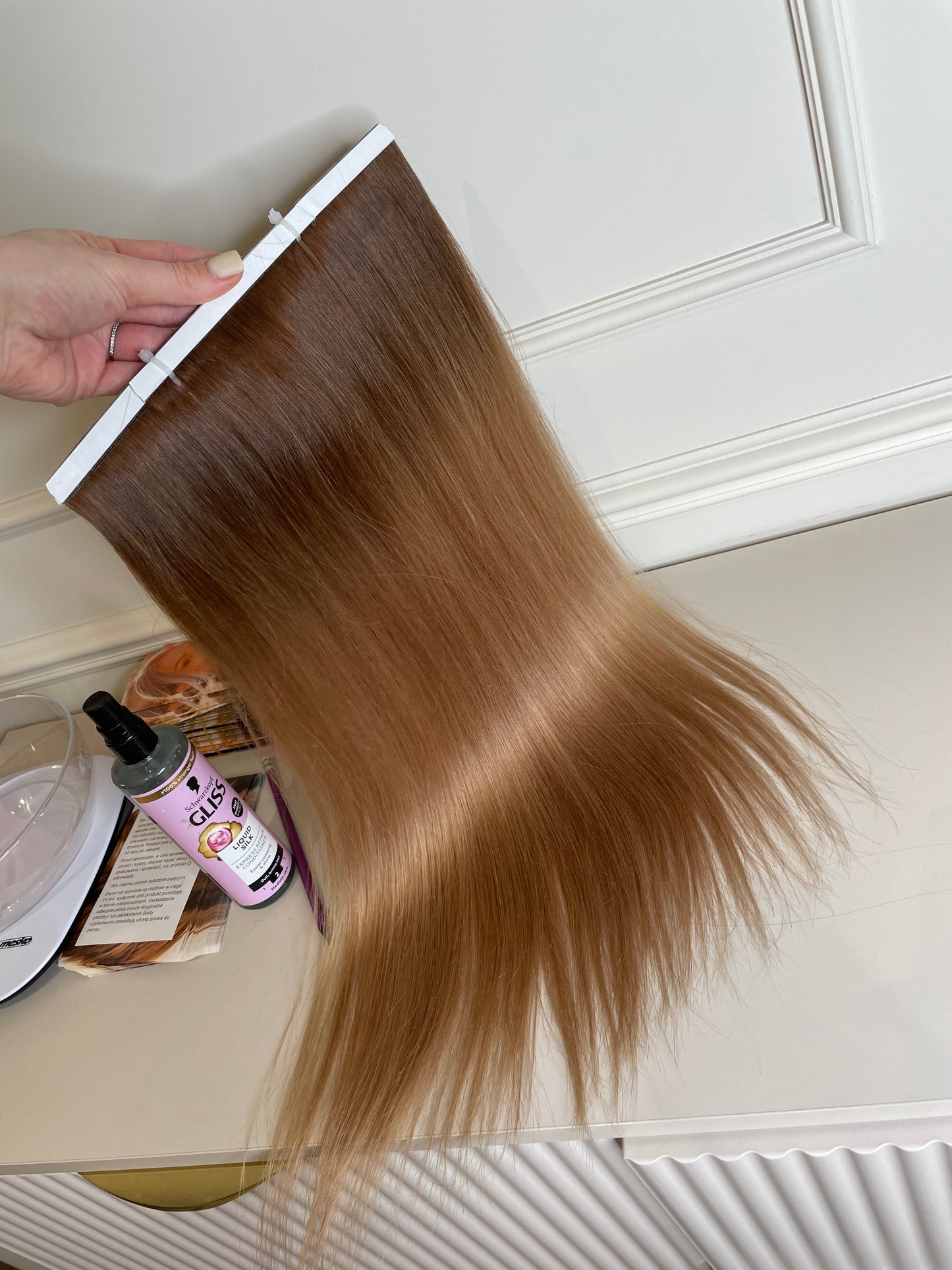 Włosy słowiańskie naturalne doczepiane 53cm 78g