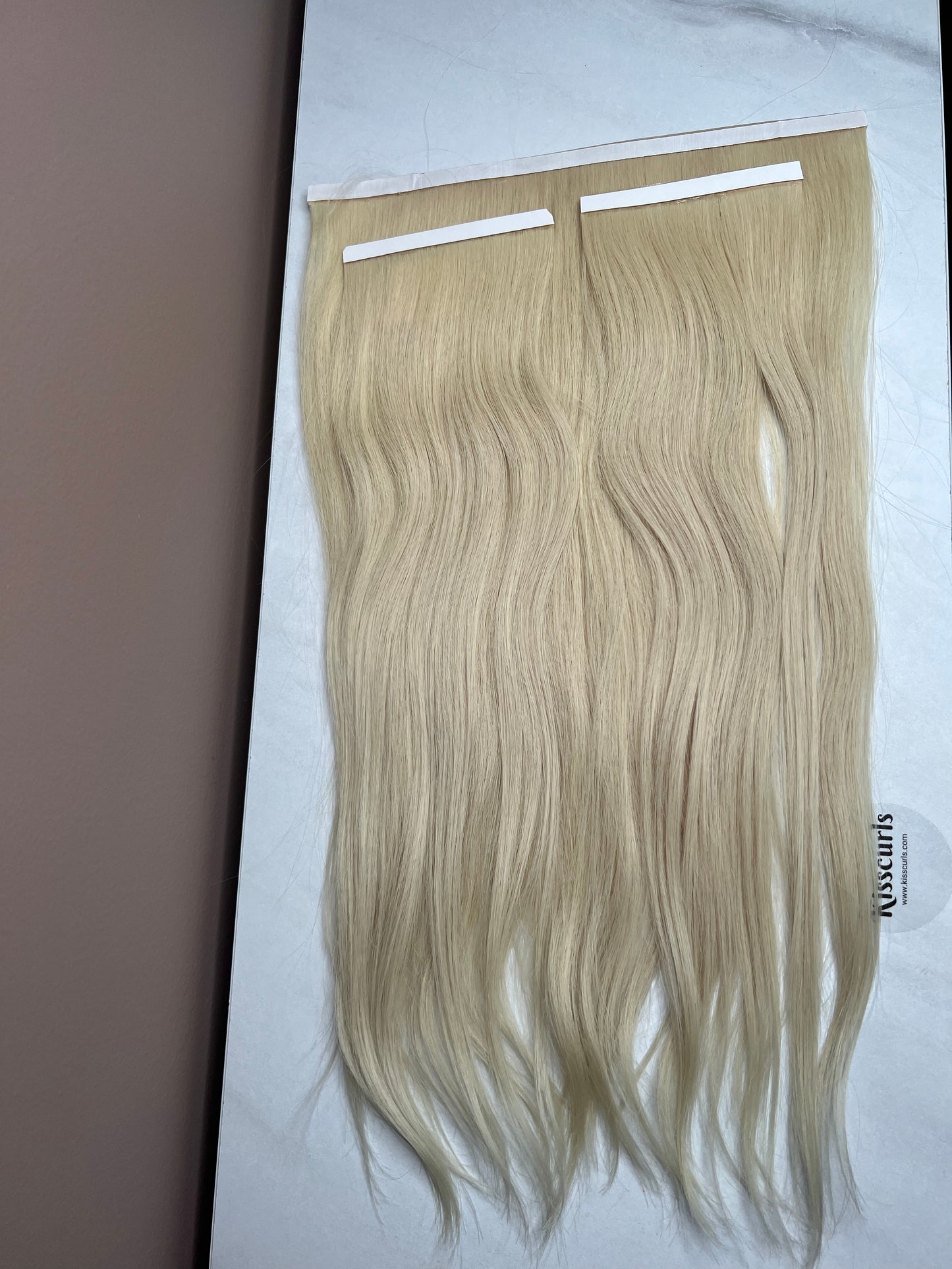 Włosy naturalne słowiańskie biotaśmy  jasny blond 88g 45cm