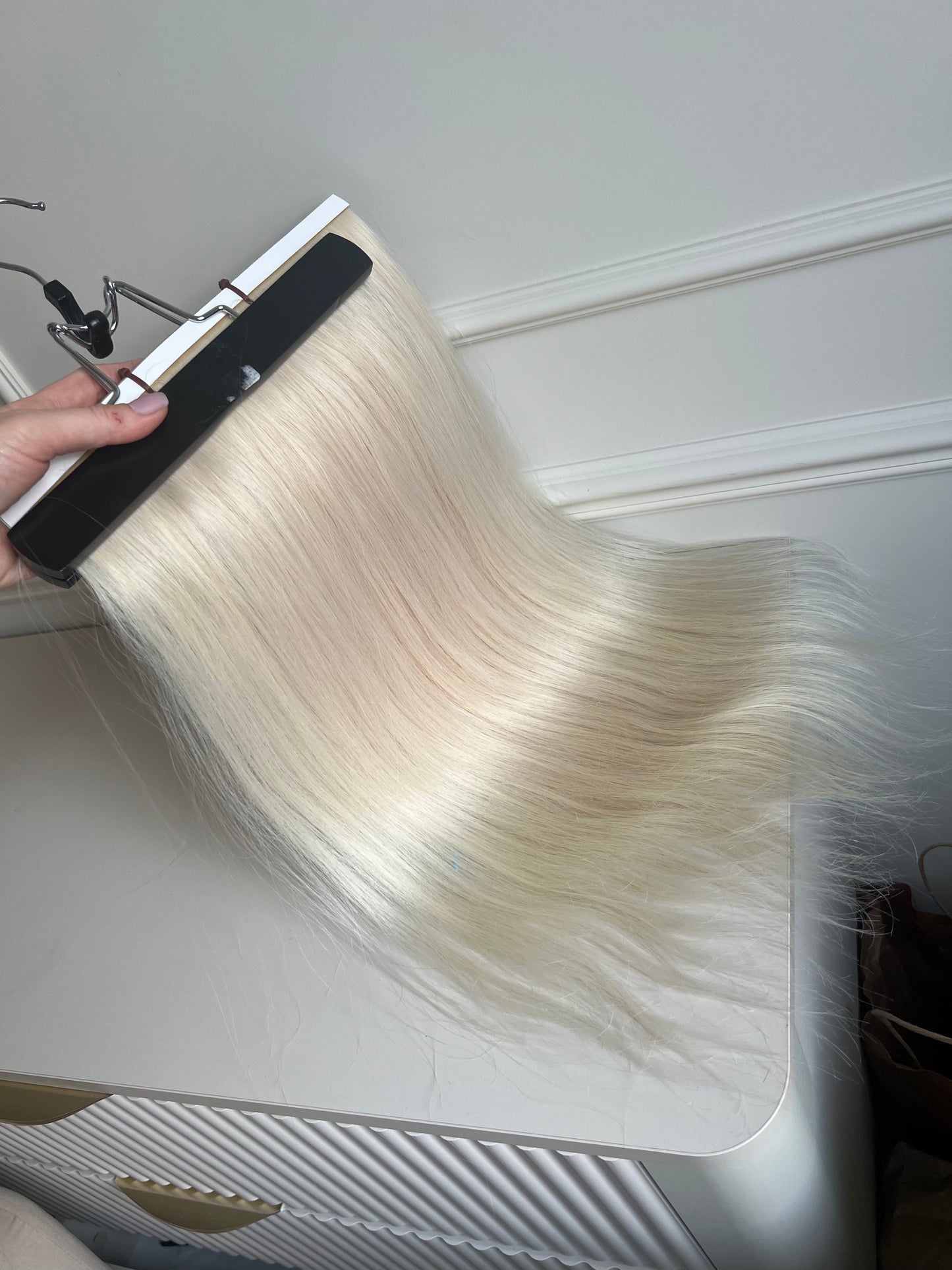 Włosy doczepiane jasny Blond 90 g 50 cm Bio taśmy