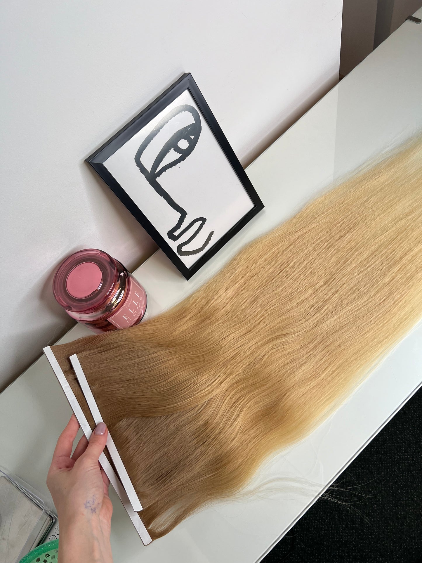 blond ombre 70cm 90gr zestaw biotaśmy