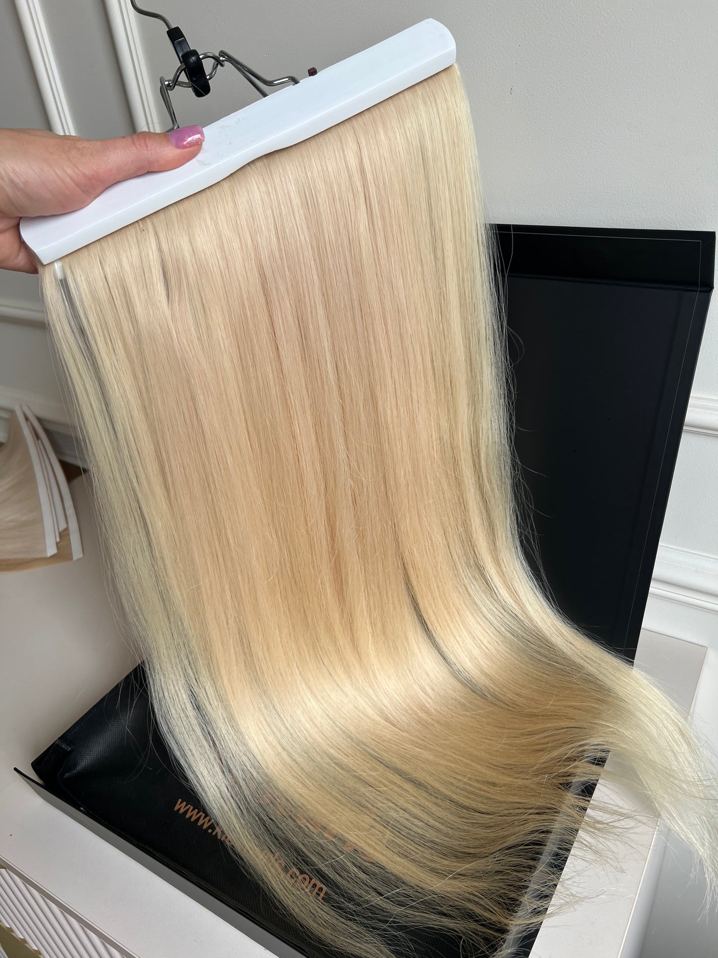 Włosy naturalne doczepiane słowiańskie 107 g 60 cm biotaśmy