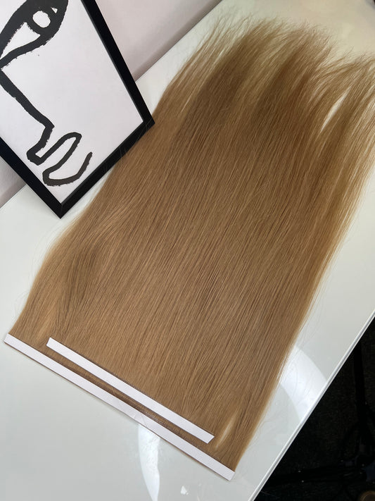 Dark blonde hair colour PU Long Tape Wefts Slavic Hair extensions 81g 51cm