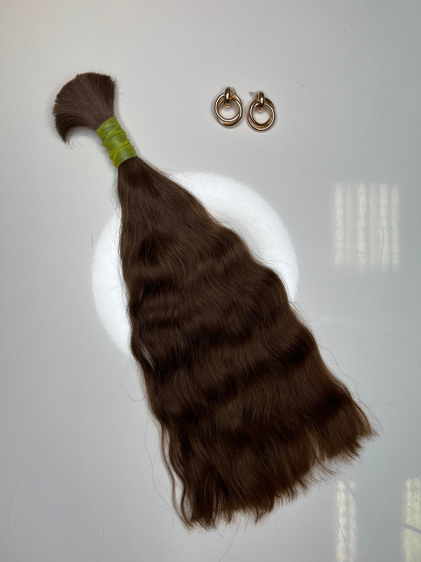 Raw Hair for Extensions Slavic Natural Cut from One Head 95g 40cm Ponytail