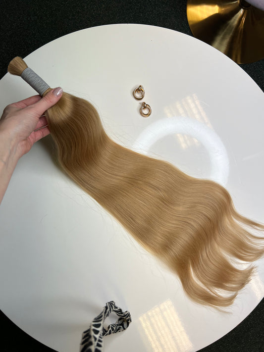 Włosy w kitce Do przedłużania naturalne słowiańskie premium 70 cm 139g Cięte z jednej głowy