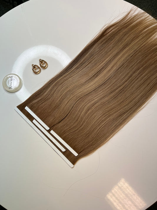 Balayage biotaśmy 114g 55cm Włosy słowiańskie premium cięte z jednej głowy