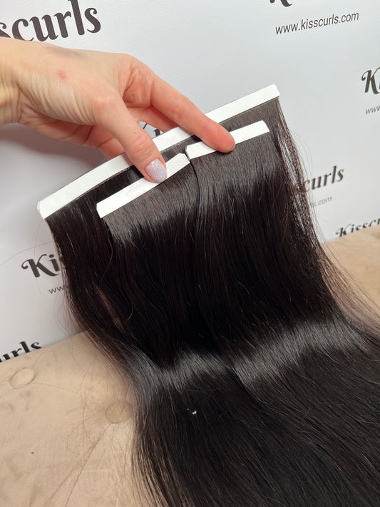 PU Tape Wefts 3 Wide Set 48cm 50g High Quality Slavic Human Hair Cut from One Head