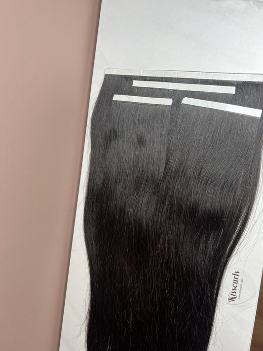 Czarne włosy doczepiane zestaw 96g 60cm